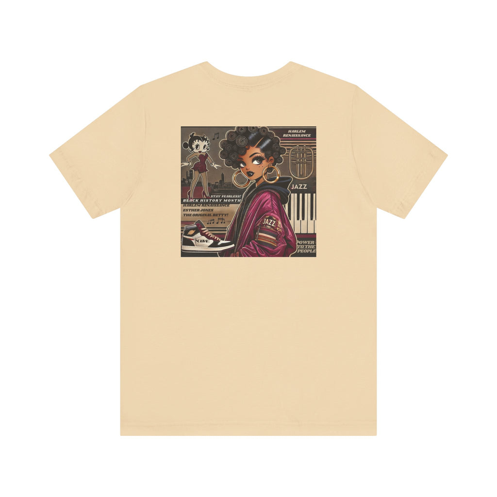 Harlem Renaissance Fearless Betty Boop Unisex Jersey Short Sleeve Tee - NGOWE STORE