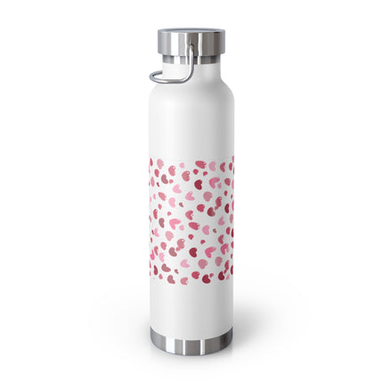 Happy Valentines Day Copper Vacuum Insulated Bottle, 22oz