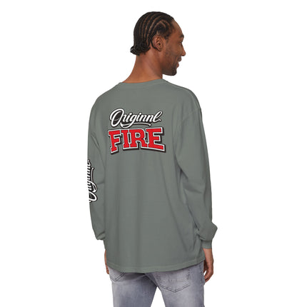 ORIGINAL FIRE™ 2026 — Fearless Long Sleeve. Unisex Garment-dyed Long Sleeve T-Shirt