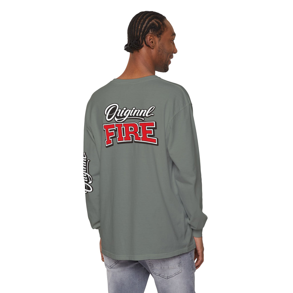 ORIGINAL FIRE™ 2026 — Fearless Long Sleeve. Unisex Garment-dyed Long Sleeve T-Shirt - NGOWE STORE