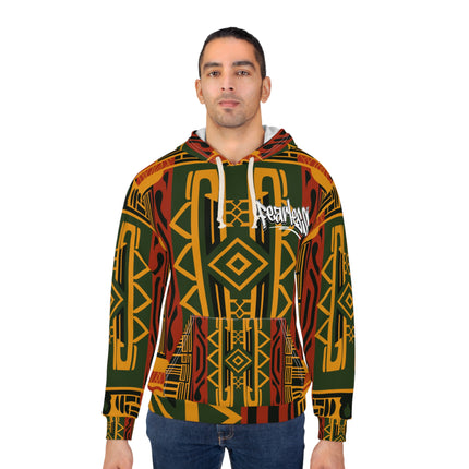 African Print Unisex Pullover Hoodie (AOP) - NGOWE STORE