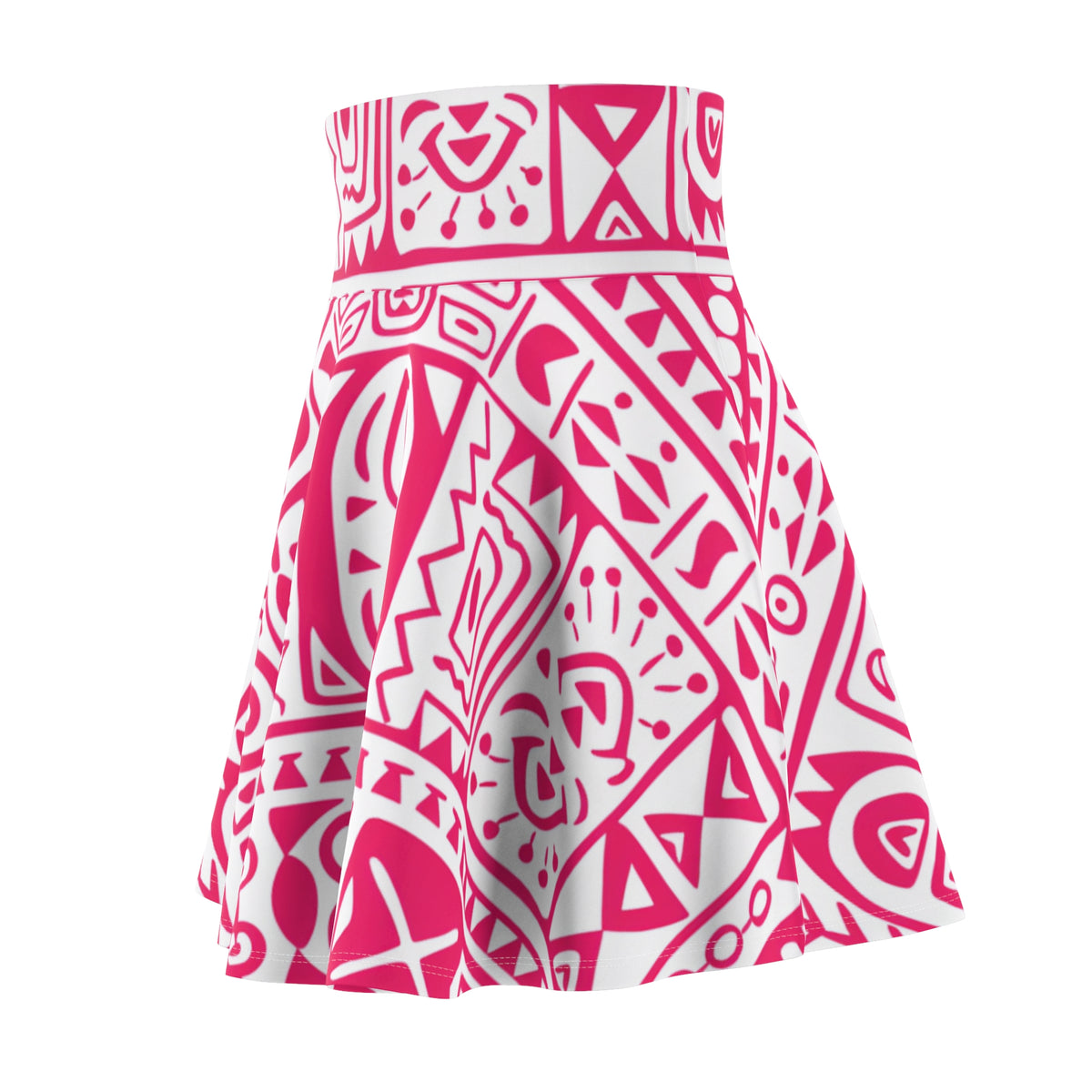 African Print Women's Skater Skirt (AOP) - NGOWE STORE