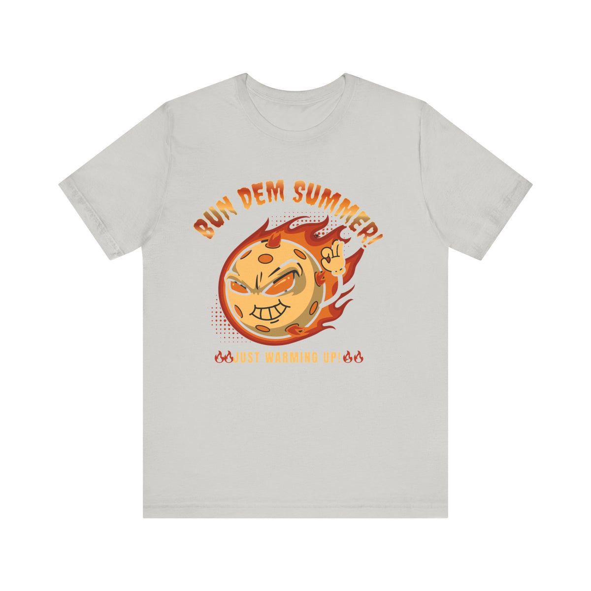 Unisex Summer Vibe Tee - 'Bun Dem Summer!' Graphic Shirt, Casual Wear, Gift for Friends, Summer Party Outfit, Beachwear - NGOWE STORE