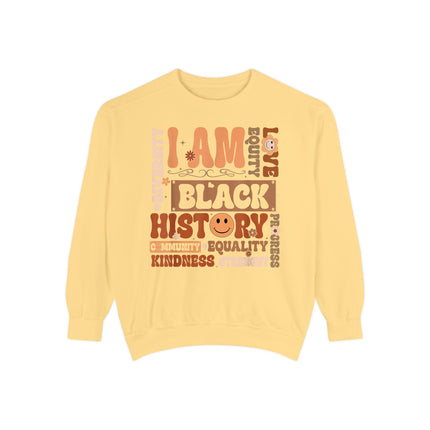 Black History Unisex Garment-Dyed Sweatshirt