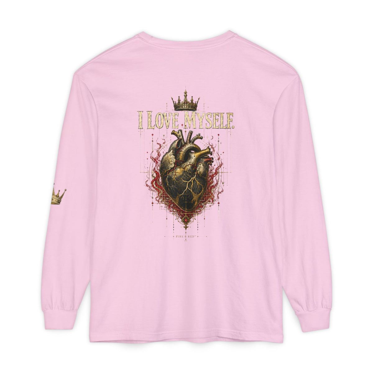 I Love Myself - Unisex Garment-dyed Long Sleeve T-Shirt - NGOWE STORE