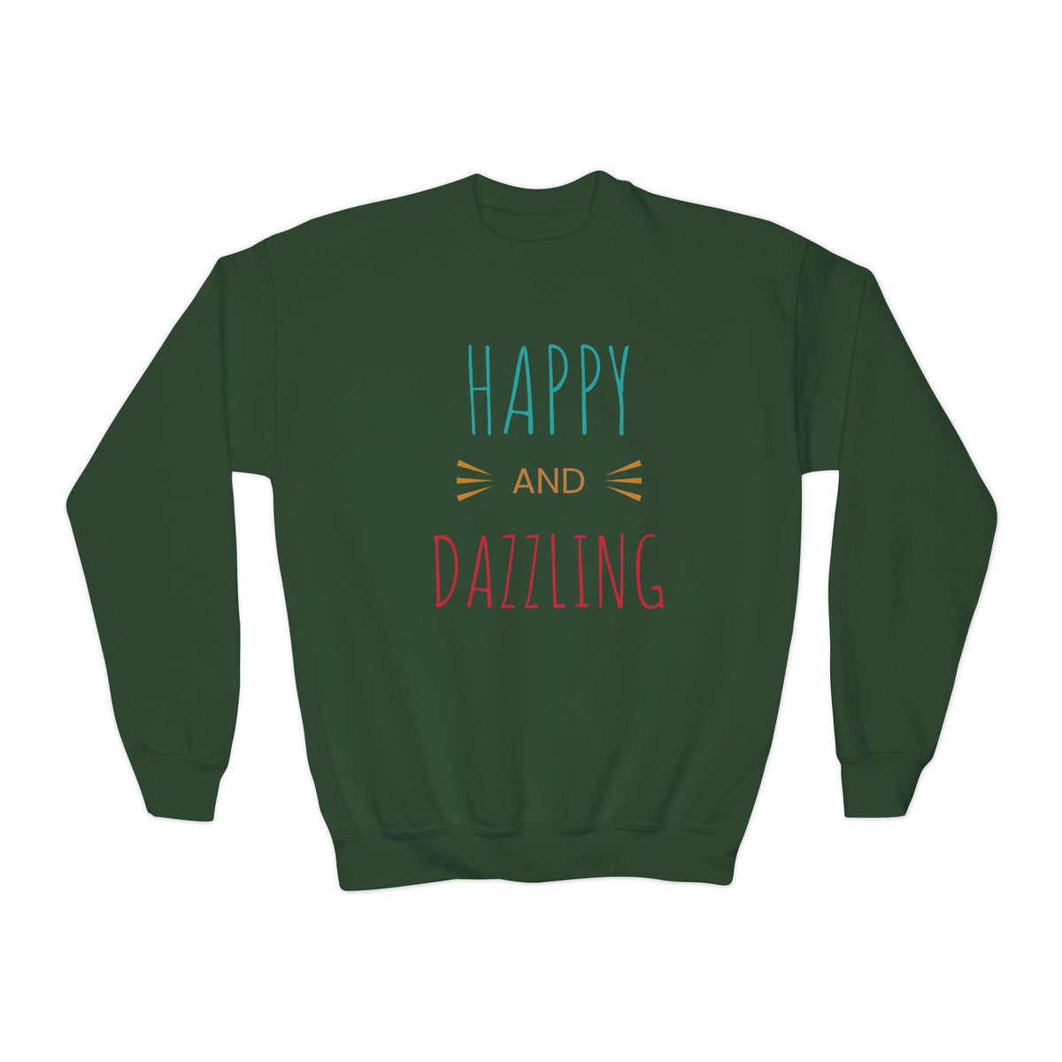 Happy and Dazzling Youth Crewneck Sweatshirt - NGOWE STORE