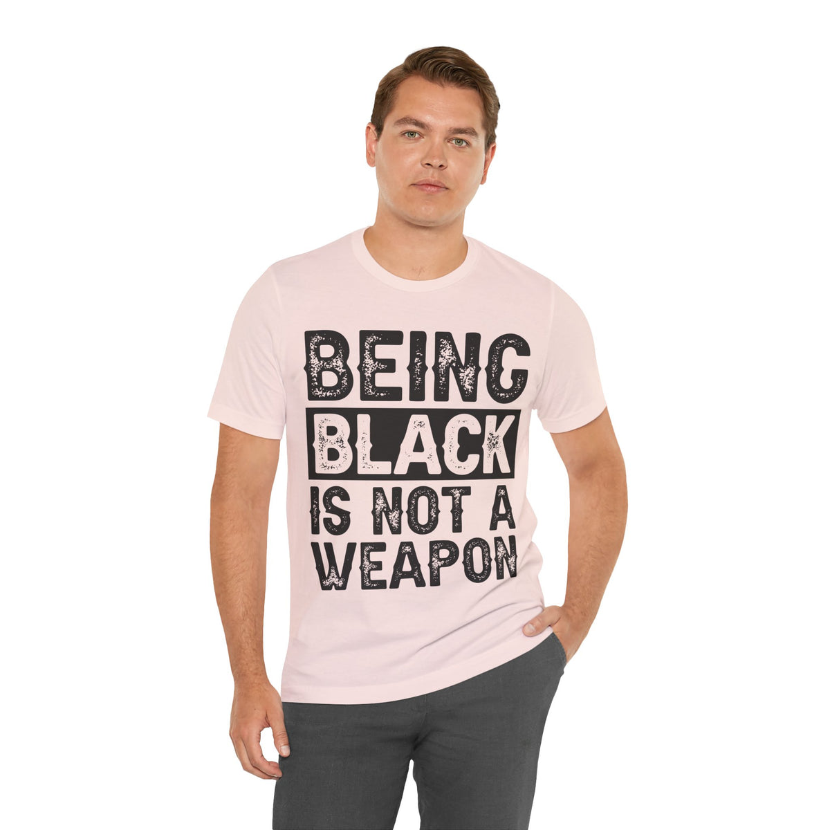Being Black Not  A Weapon - Unisex Jersey Short Sleeve Tee - NGOWE STORE