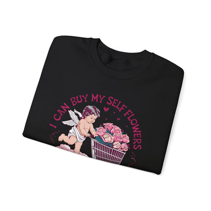 Women Can Buy Our Own Flowers Unisex Heavy Blend™ Crewneck Sweatshirt - NGOWE STORE