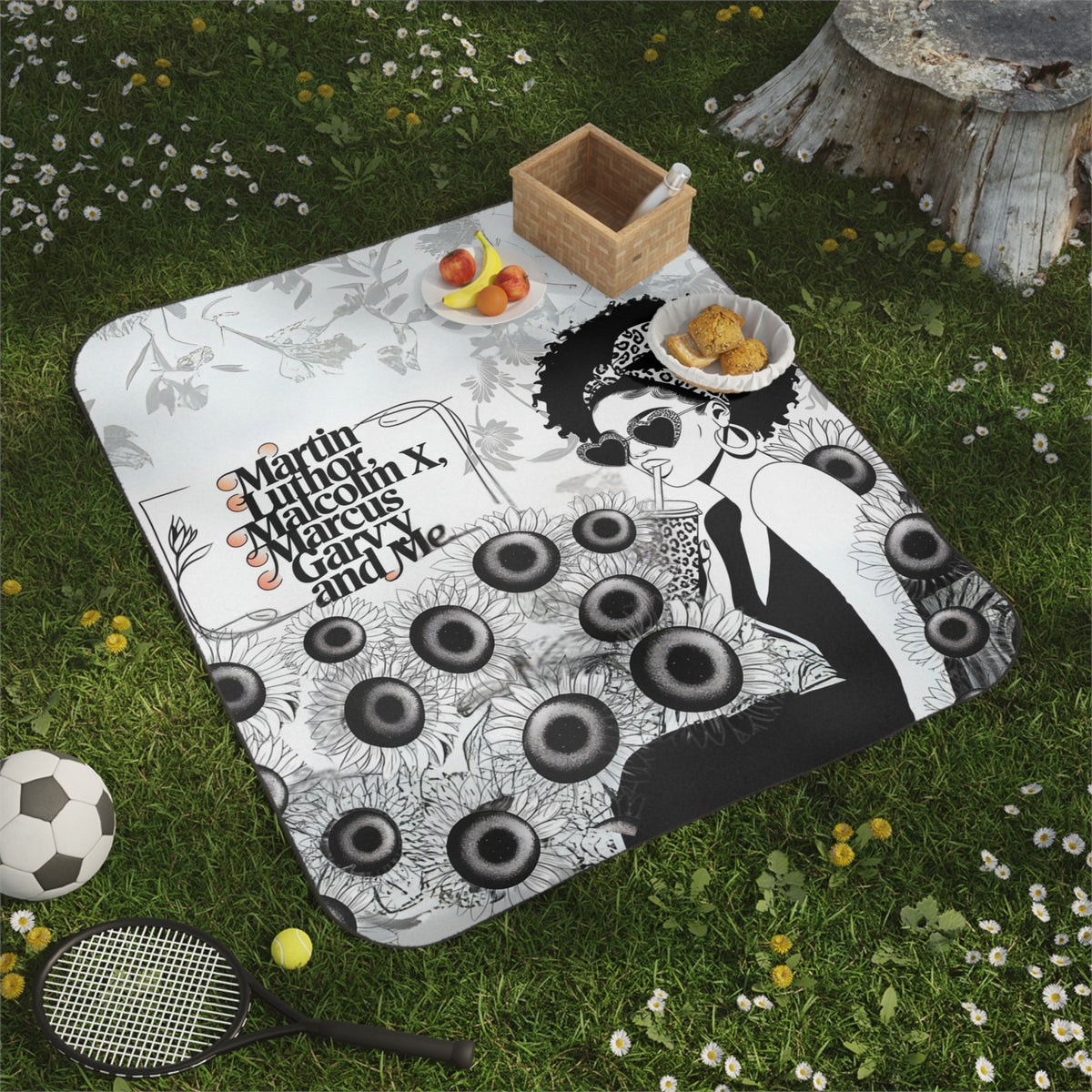 Martin, Malcolm, Marcus, and Me Picnic Blanket - NGOWE STORE