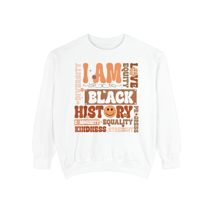 Black History Unisex Garment-Dyed Sweatshirt