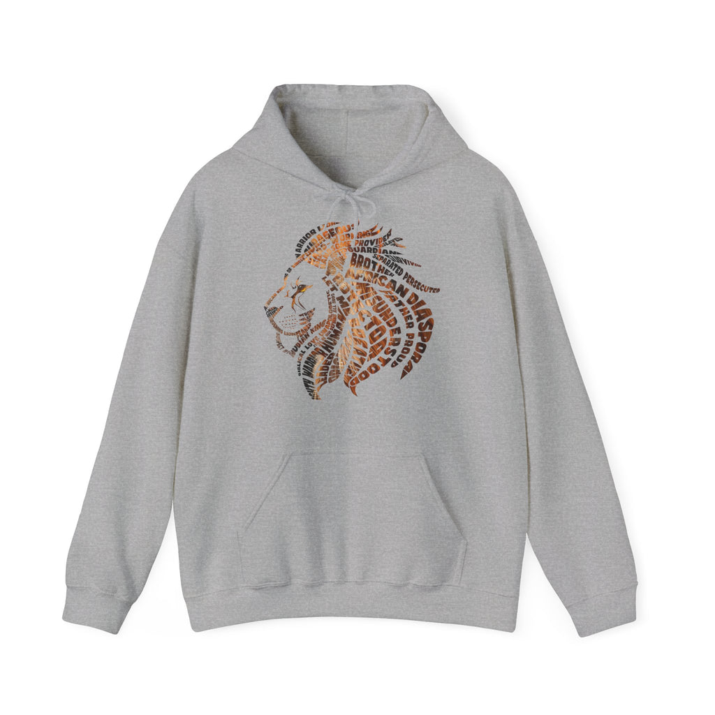Positive African Warrior Word Art Unisex Heavy Blend™ Hooded Sweatshirt (Hoodie) - NGOWE STORE