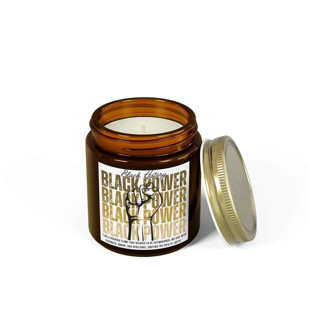 Black History Scented Candles, Coconut Apricot Wax (4oz, 9oz) - NGOWE STORE