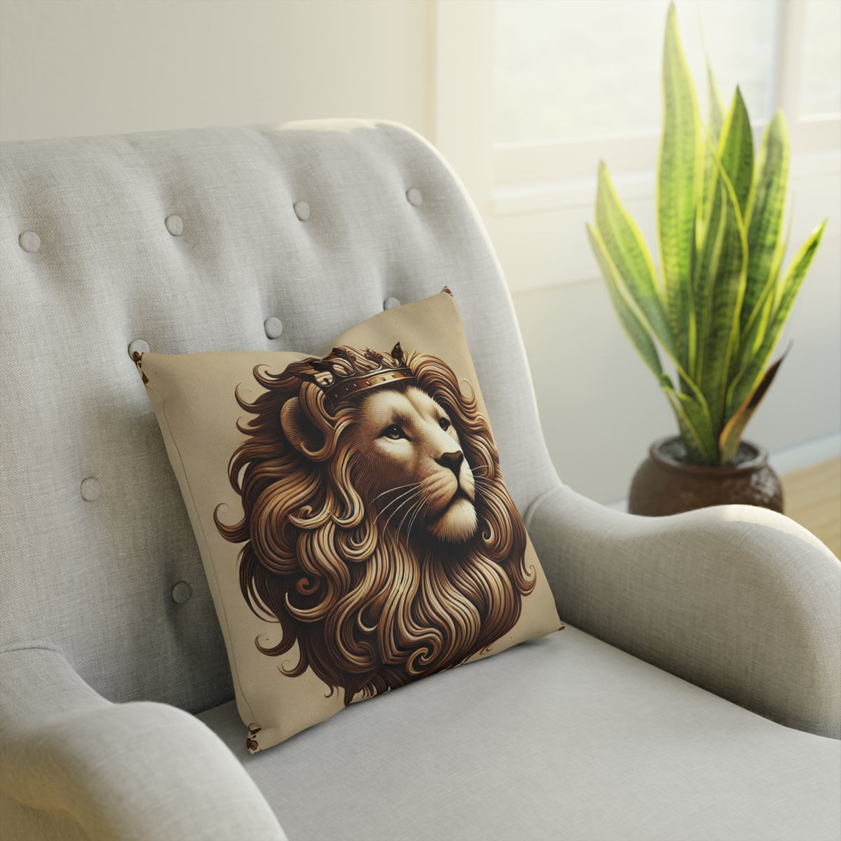 Lion Head Cushion - NGOWE STORE