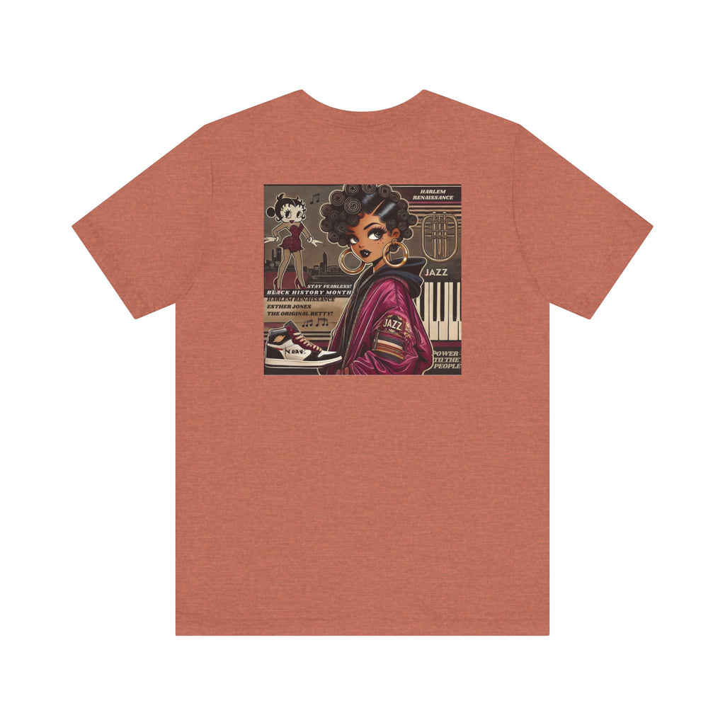 Harlem Renaissance Fearless Betty Boop Unisex Jersey Short Sleeve Tee - NGOWE STORE