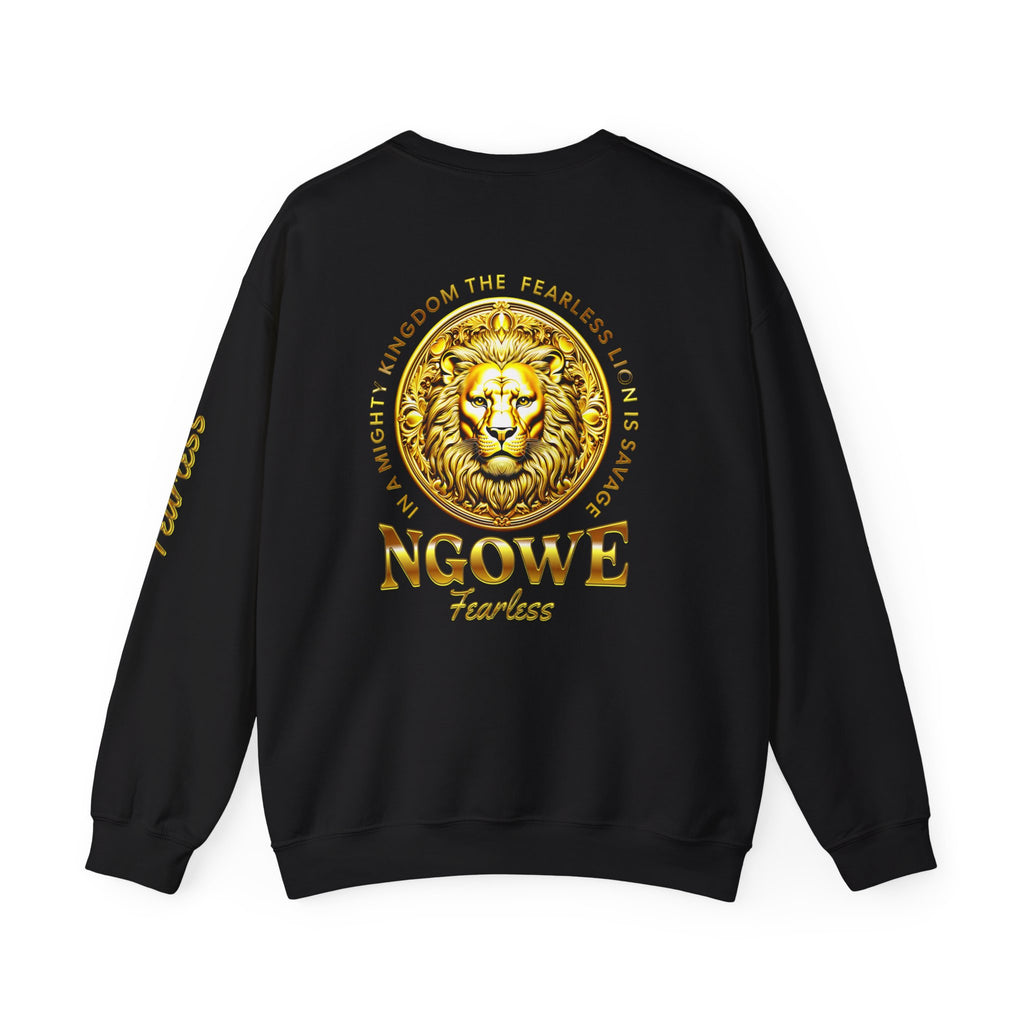 A Fearless Lion is Savage Unisex Heavy Blend™ Crewneck Sweatshirt - NGOWE STORE