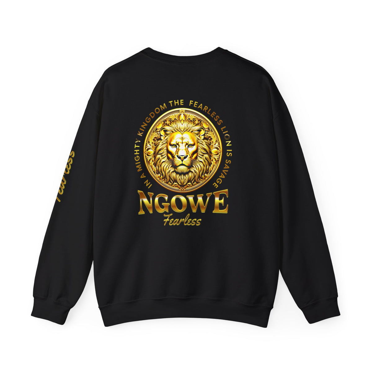 A Fearless Lion is Savage Unisex Heavy Blend™ Crewneck Sweatshirt - NGOWE STORE