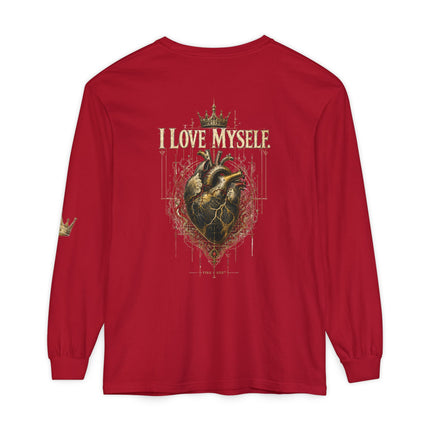 I Love Myself - Unisex Garment-dyed Long Sleeve T-Shirt