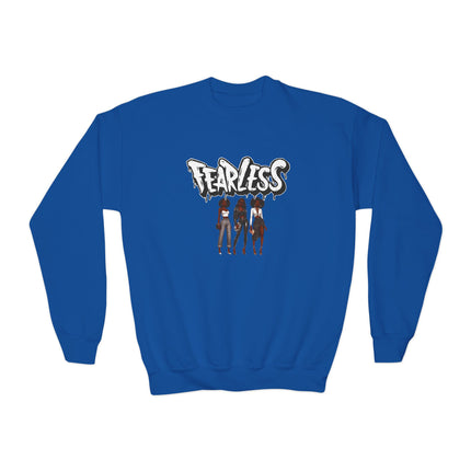 Fearless Friends and Sisters Youth Crewneck Sweatshirt - NGOWE STORE