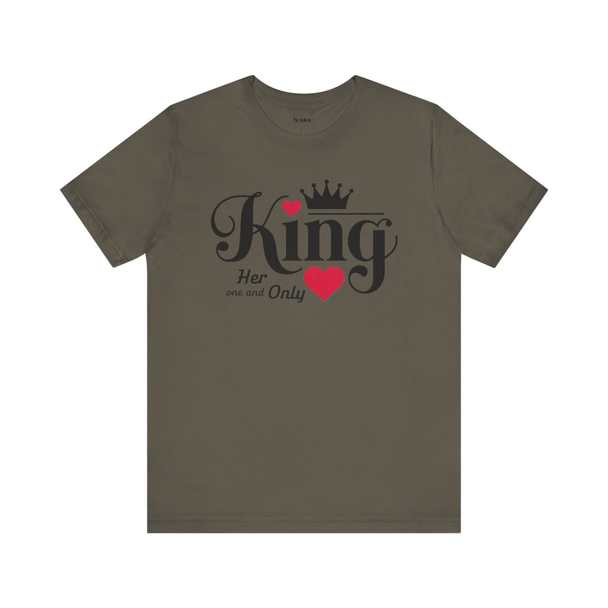 King Her One And Only Short Sleeve Tee - Love and Romance T-Shirt for Couples - NGOWE STORE