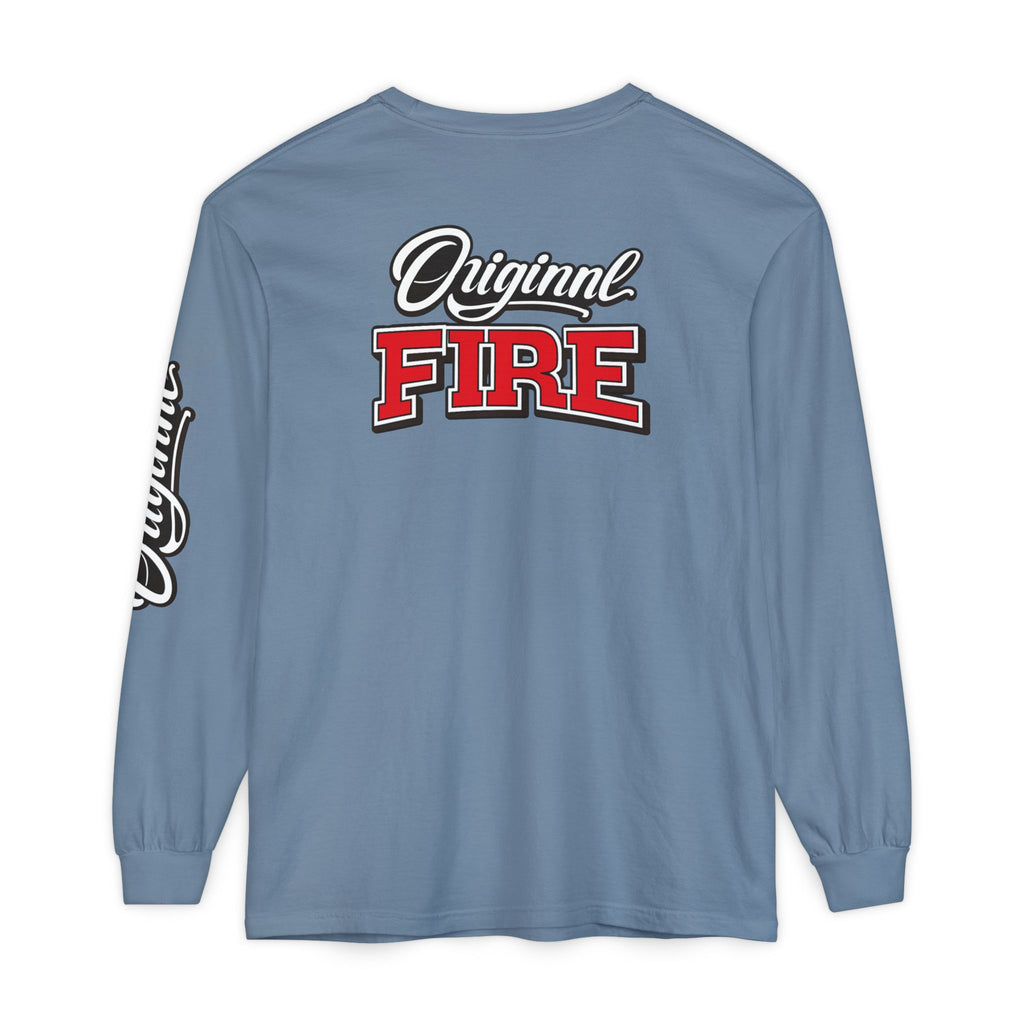 ORIGINAL FIRE™ 2026 — Fearless Long Sleeve. Unisex Garment-dyed Long Sleeve T-Shirt - NGOWE STORE