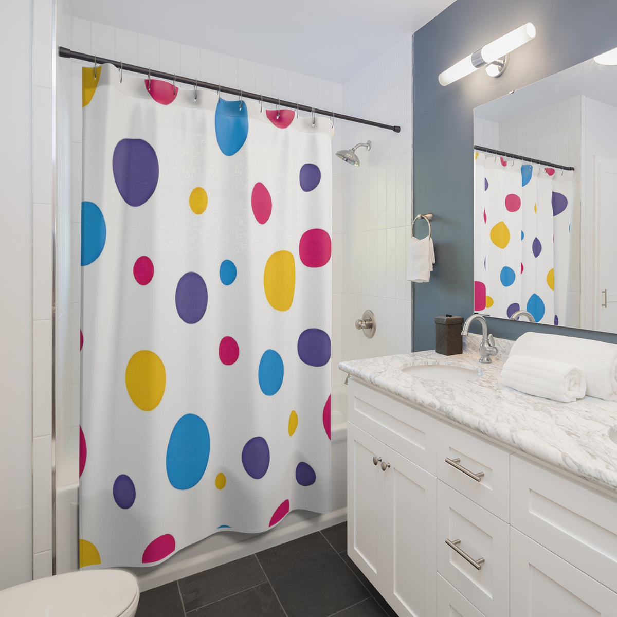 Polka Dot Shower Curtains - NGOWE STORE