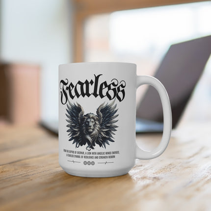 Fearless Lion Wings Mug 15oz - NGOWE STORE