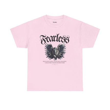 Fearless Lion Angel Unisex Heavy Cotton Tee - NGOWE STORE