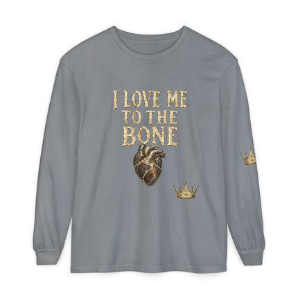I Love Myself - Unisex Garment-dyed Long Sleeve T-Shirt - NGOWE STORE
