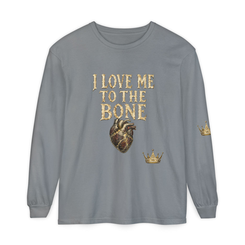 I Love Myself - Unisex Garment-dyed Long Sleeve T-Shirt - NGOWE STORE