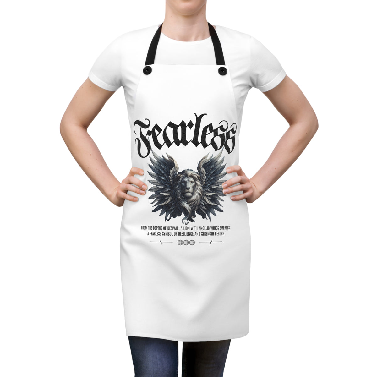 Fearless Lion Angel Apron (AOP) - NGOWE STORE
