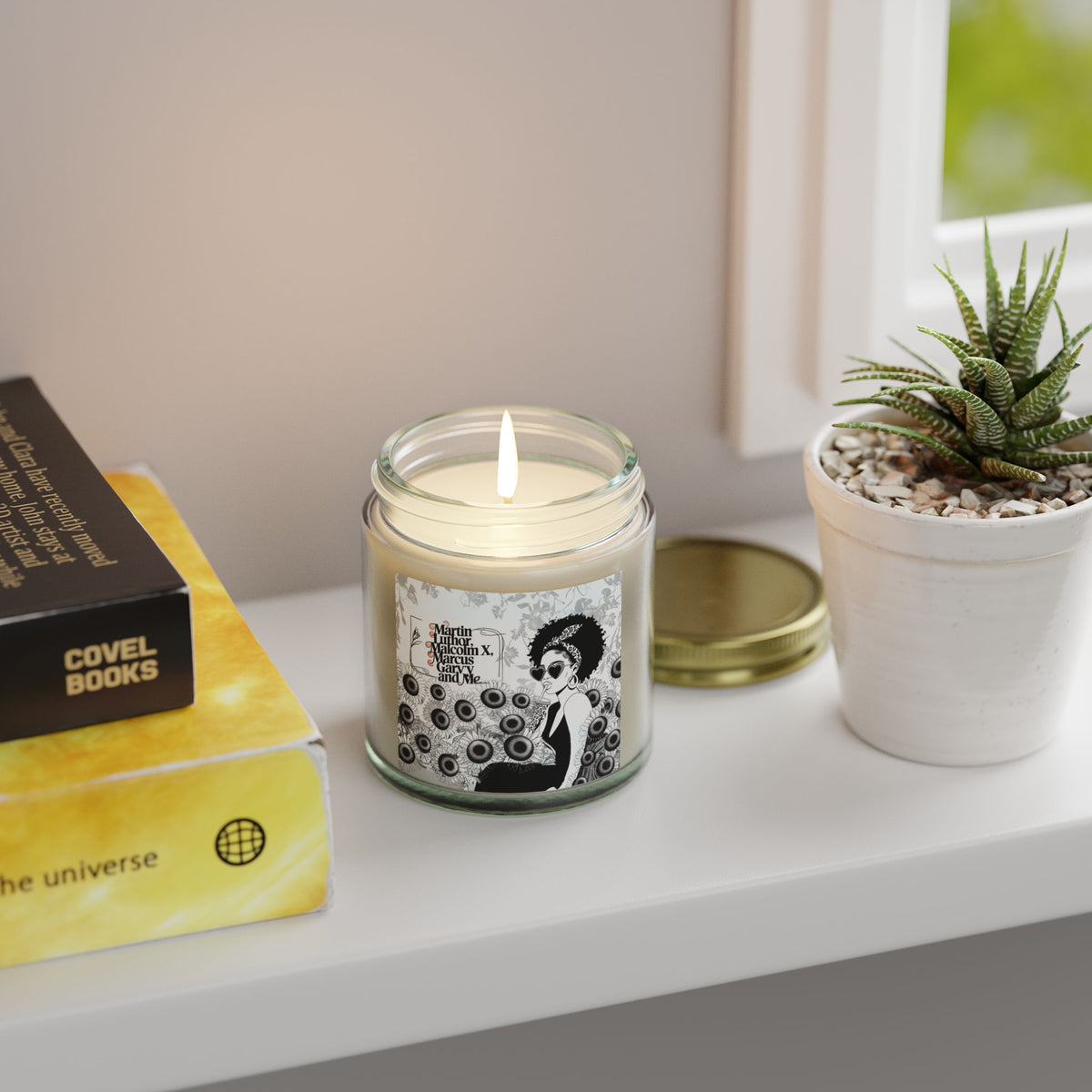 Martin, Malcolm, Marcus, and Me Scented Candles, Coconut Apricot Wax (4oz, 9oz) - NGOWE STORE