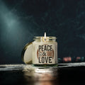 Peace & Love Scented Candles, Coconut Apricot Wax (4oz, 9oz) - NGOWE STORE