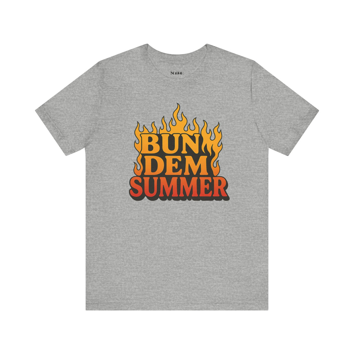 BUN DEM SUMMER Vibes! Graphic Tee - Unisex Short Sleeve T-Shirt, Fun Summer Outfit, Casual Wear, Beach Day Apparel, Gift for Summer Lovers - NGOWE STORE