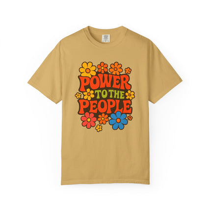 BUN DEM SUMMER 2025 Power to the People T-Shirt  - Empire Blaze Edition Vintage-Style Graphic T-Shirt: Bohemian Tee, Eco-Friendly Apparel, Gift for Activists, Summer Festival Wear