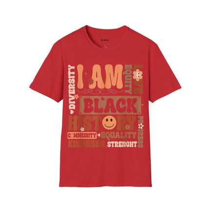 I Am Black History Unisex Soft style T-Shirt