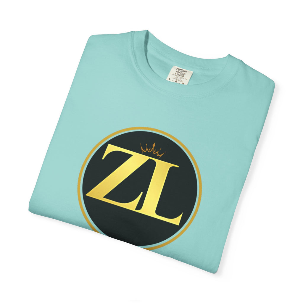 Unisex Garment-Dyed T-Shirt with Retro ZL Logo, Casual Streetwear Tee, Gift for Music Lovers, Trendy Graphic Shirt, Perfect for [...] - NGOWE STORE