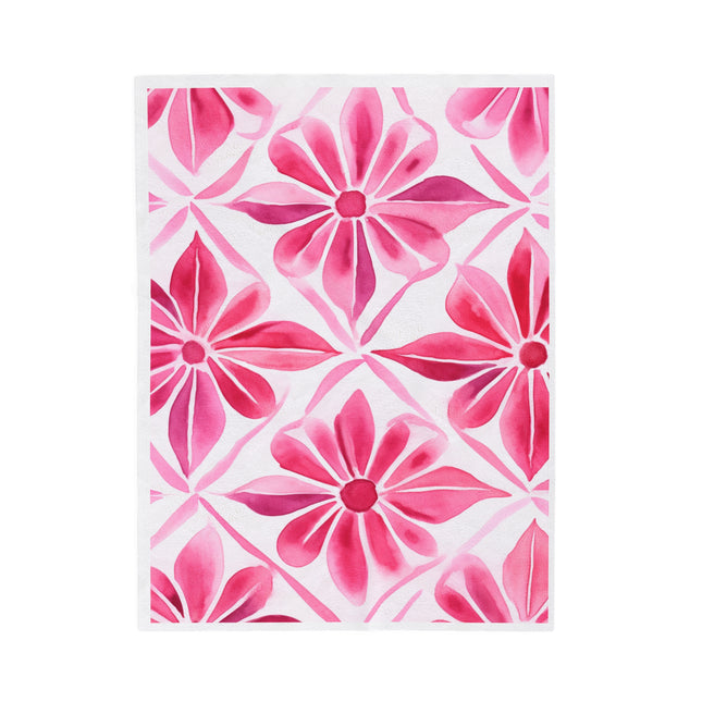 Floral Velveteen Plush Blanket - NGOWE STORE