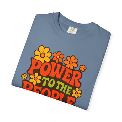 BUN DEM SUMMER 2025 Power to the People T-Shirt  - Empire Blaze Edition Vintage-Style Graphic T-Shirt: Bohemian Tee, Eco-Friendly Apparel, Gift for Activists, Summer Festival Wear