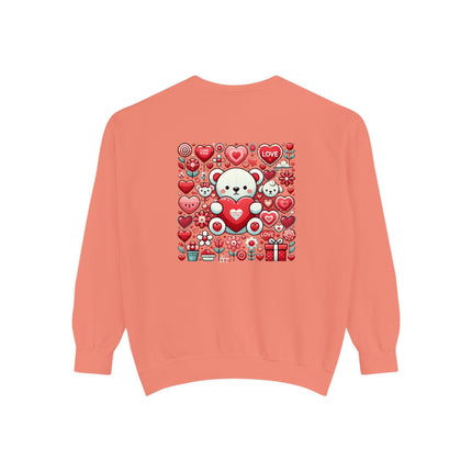 Fearless Valentines Love Unisex Garment-Dyed Sweatshirt