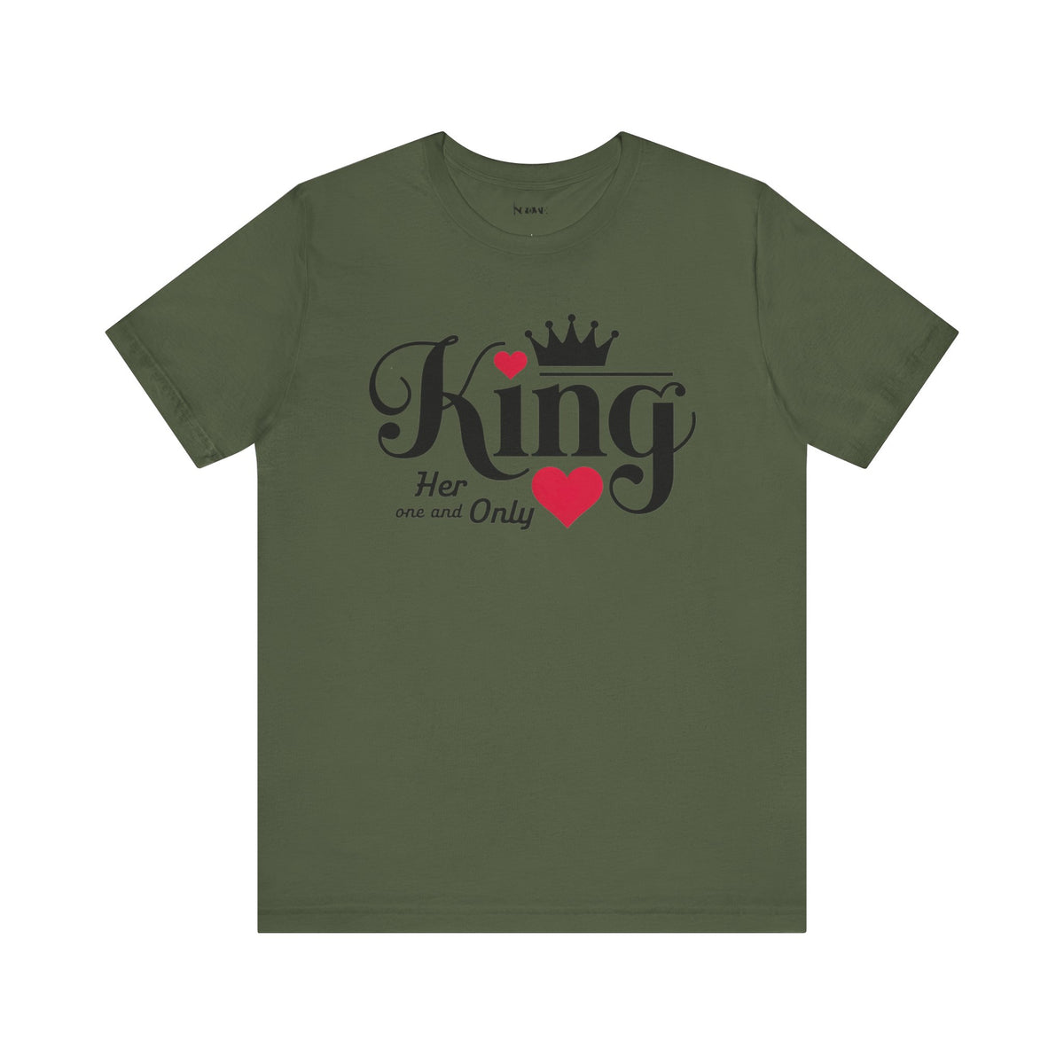 King Her One And Only Short Sleeve Tee - Love and Romance T-Shirt for Couples - NGOWE STORE