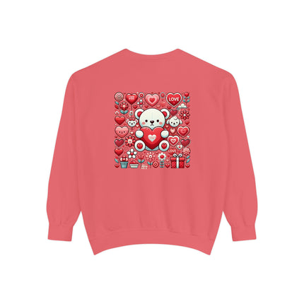 Fearless Valentines Love Unisex Garment-Dyed Sweatshirt