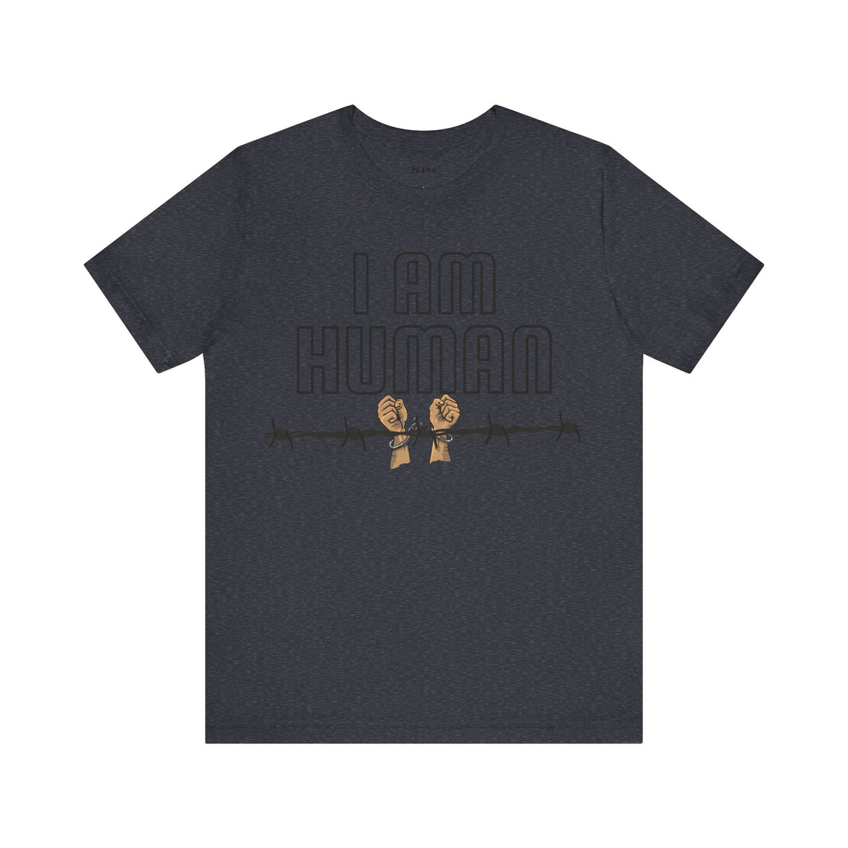 I AM HUMAN Unisex Jersey Tee - Empowerment & Humanity Message, Everyday Wear - NGOWE STORE