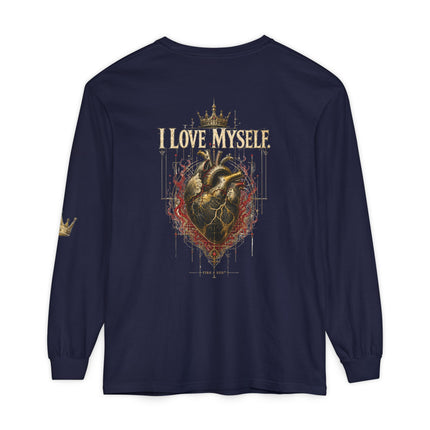 I Love Myself - Unisex Garment-dyed Long Sleeve T-Shirt - NGOWE STORE