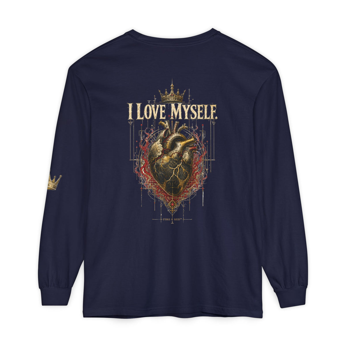 I Love Myself - Unisex Garment-dyed Long Sleeve T-Shirt - NGOWE STORE