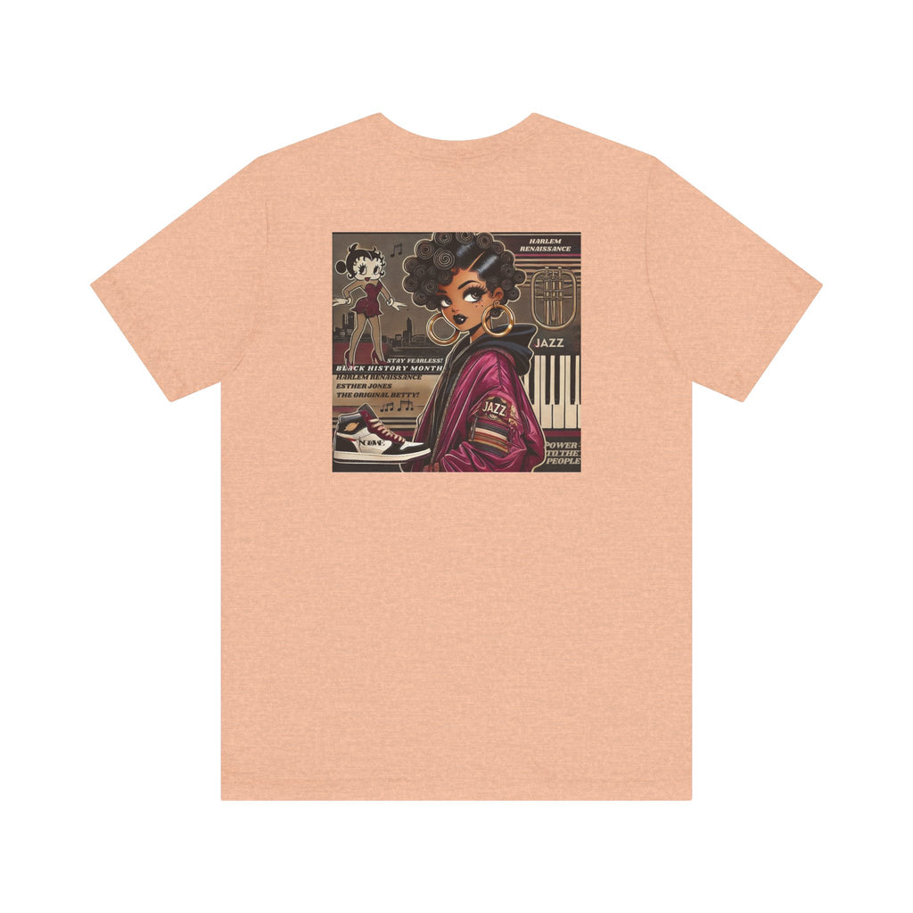 Harlem Renaissance Fearless Betty Boop Unisex Jersey Short Sleeve Tee - NGOWE STORE
