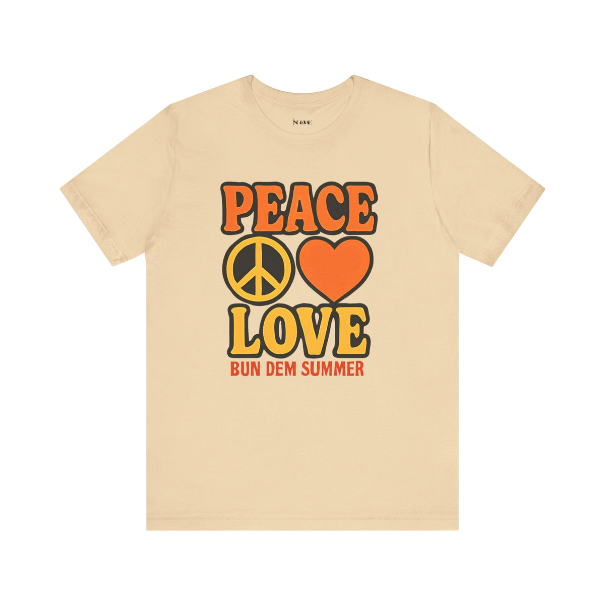 Peace & Love Summer Vibes Unisex Tee, Perfect for Festivals, Casual Outfits, Gifts, Music Events, and Spreading Positivity - NGOWE STORE