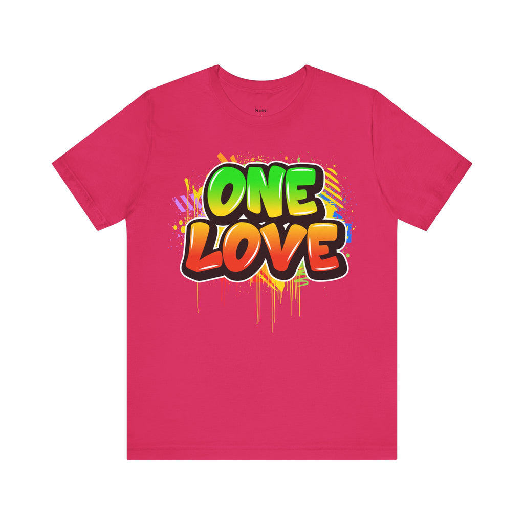 One Love Graffiti T-shirt - Unisex Jersey Short Sleeve Tee - NGOWE STORE