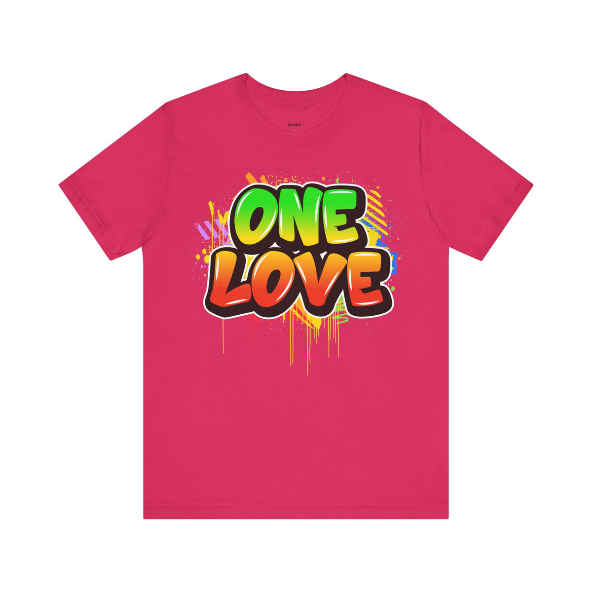 One Love Graffiti T-shirt - Unisex Jersey Short Sleeve Tee - NGOWE STORE