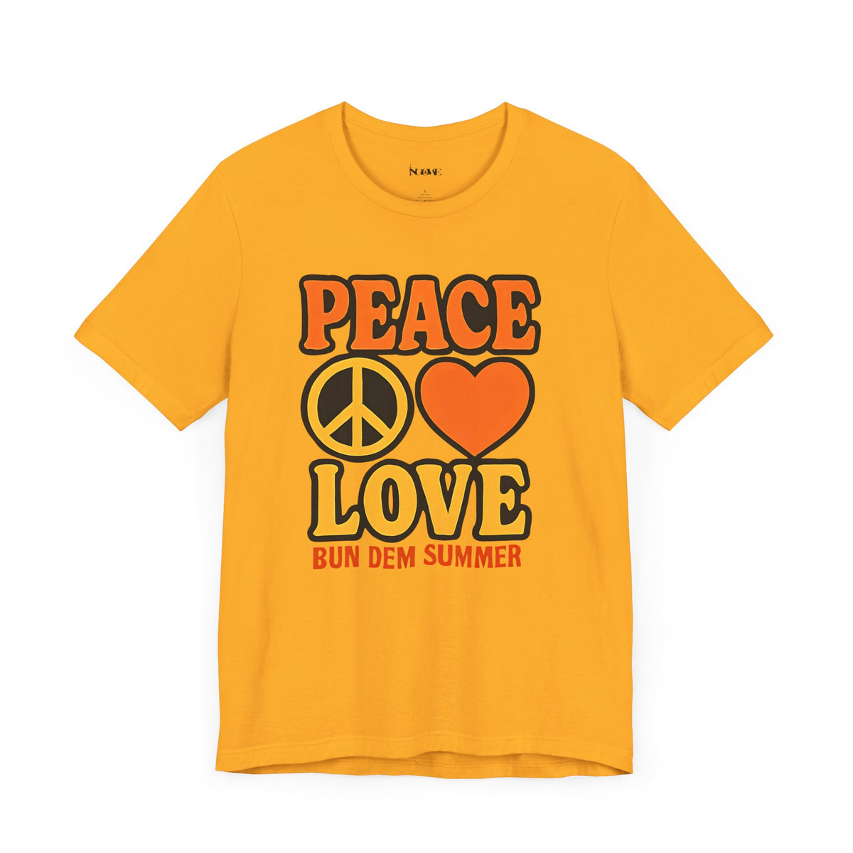 Peace & Love Summer Vibes Unisex Tee, Perfect for Festivals, Casual Outfits, Gifts, Music Events, and Spreading Positivity - NGOWE STORE