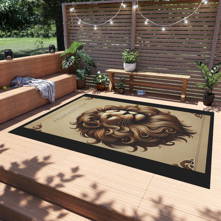 Fearless Lion Outdoor Rug